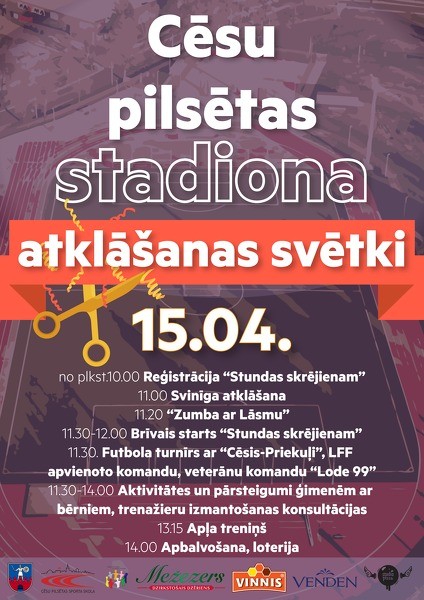 Reģistrācija "Stundas skrējienam" stadiona atklāšanas svētkos