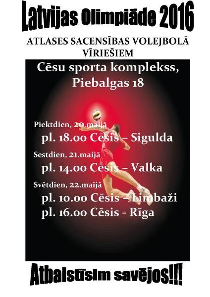 Cēsu volejbolistu Olimpiskais sapnis