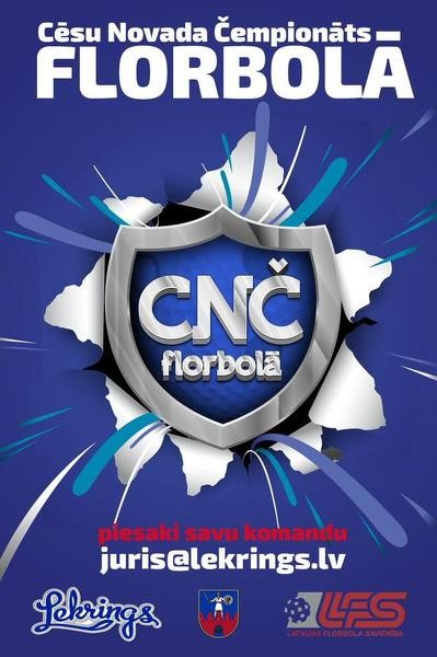 Sākusies pieteikšanās Cēsu novada čempionātam florbolā