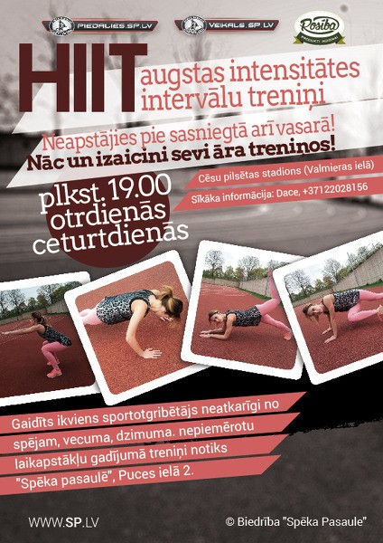 Iepazīšanās treniņš - nodarbība HIIT