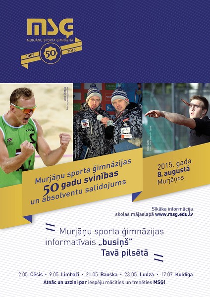 Murjāņu Sporta Ģimnāzijas informatīvais "busiņš" Cēsīs