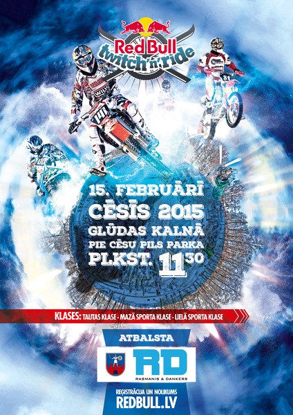 Skijoringa sacensības RED BULL TWITCH’N’RIDE 15.februārī