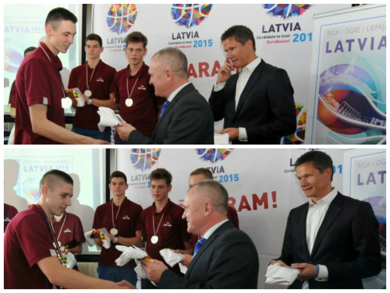 Augusta mēneša sportisti Rodions Kurucs un Reinis Rudzītis