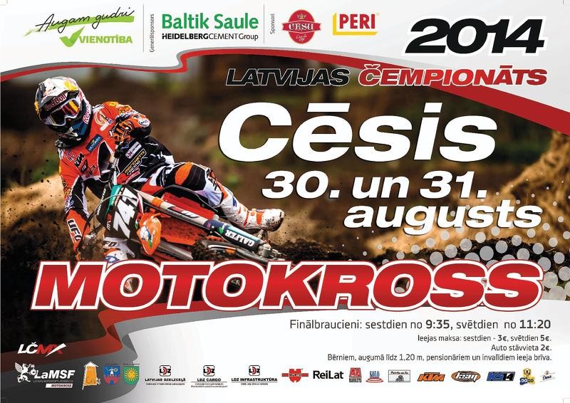 Latvijas čempionāts motokrosā Cēsīs