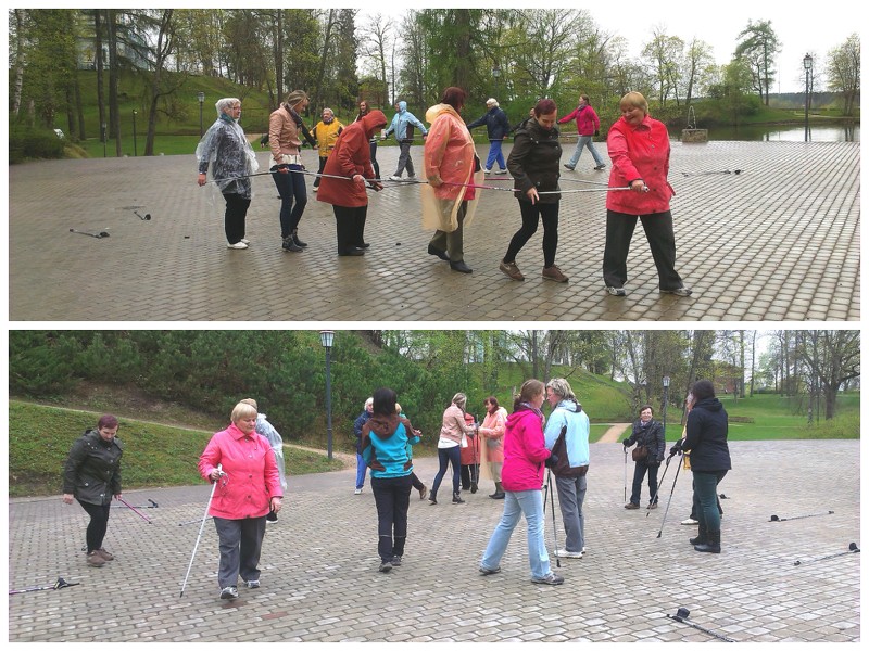 Noticis pirmais pašvaldības organizētas nūjošanas pasākums