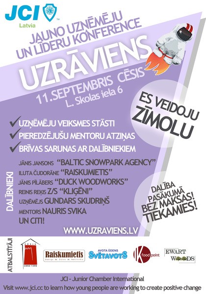 Jauno uzņēmēju un līderu konference "Uzrāviens"