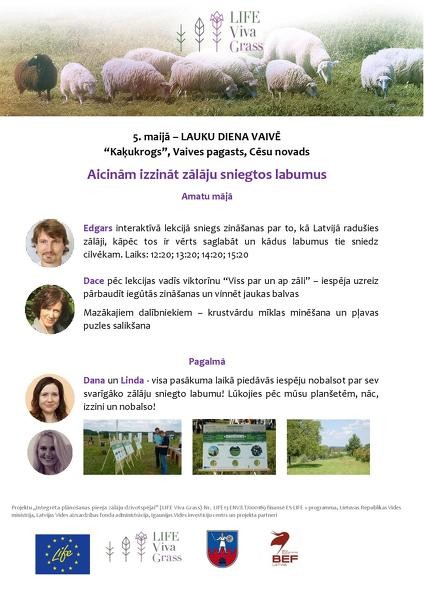 Aicina uz Vaivi izzināt zālāju sniegtos labumus