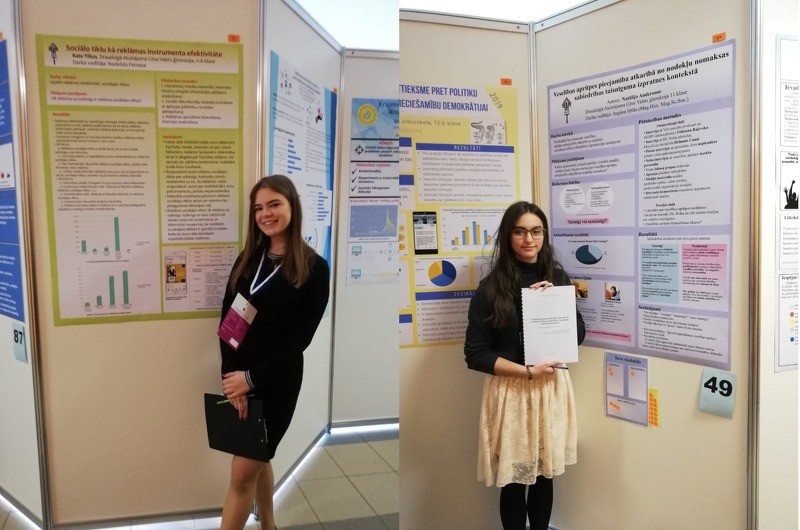 DACVĢ skolniecēm panākumi Latvijas skolēnu 43.zinātniskās pētniecības darbu konferencē