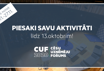 Piesaki savu aktivitāti Cēsu uzņēmēju forumā