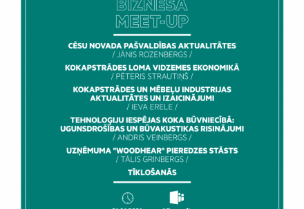 Cēsu biznesa Meet-up. "MEŽIZSTRĀDE UN KOKAPSTRĀDE"