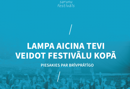 Sarunu festivāls LAMPA aicina Cēsu un apkaimes iedzīvotājus kļūt par brīvprātīgajiem