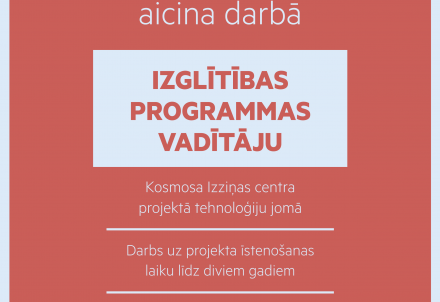 Cēsu novada pašvaldība aicina darbā projekta izglītības programmas vadītāju tehnoloģiju jomā