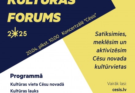 Notiks Cēsu novada kultūras forums 2022