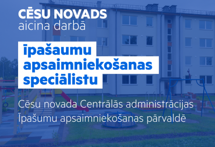 Pašvaldība aicina darbā īpašumu apsaimniekošanas speciālistu