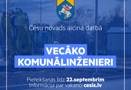 Pašvaldība aicina darbā vecāko komunālinženieri