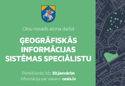 Aicina darbā ģeogrāfiskās informācijas sistēmas speciālistu