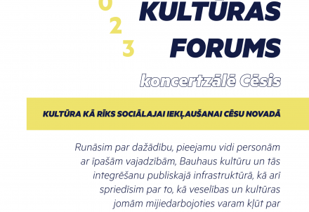 Cēsu novada kultūras forumā diskutēs par sociālās iekļaušanas veicināšanu