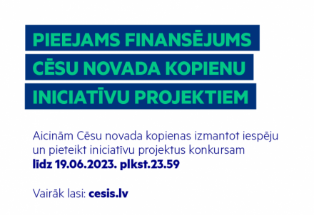 Pieejams finansējums Cēsu novada kopienu iniciatīvu projektiem