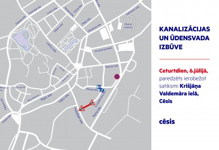 Satiksmes ierobežojumi Cēsīs, Krišjāņa Valdemāra ielā