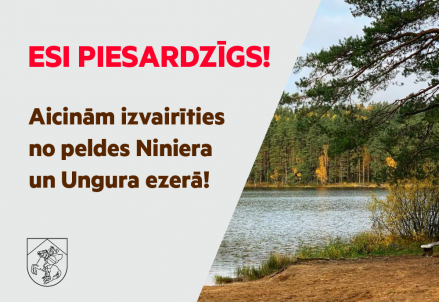 Aicinām nepeldēties Niniera un Ungura ezerā