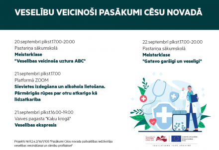 Veselību veicinoši pasākumi Cēsu novadā