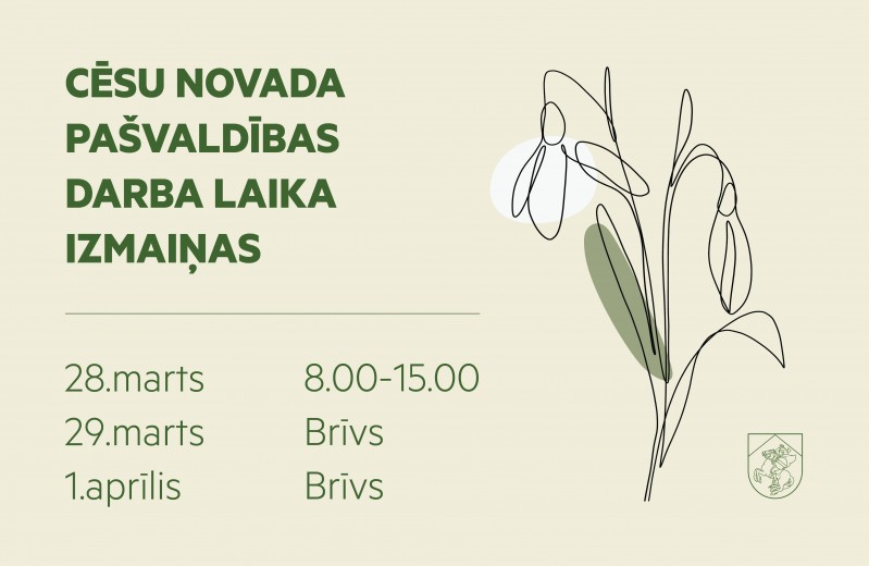 Darba laika izmaiņas svētku laikā