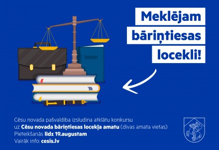 Aicinām piedalīties atklātā konkursā bāriņtiesas locekļa amatam