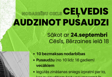 Piesakies nodarbībām "Ceļvedis audzinot pusaudzi"