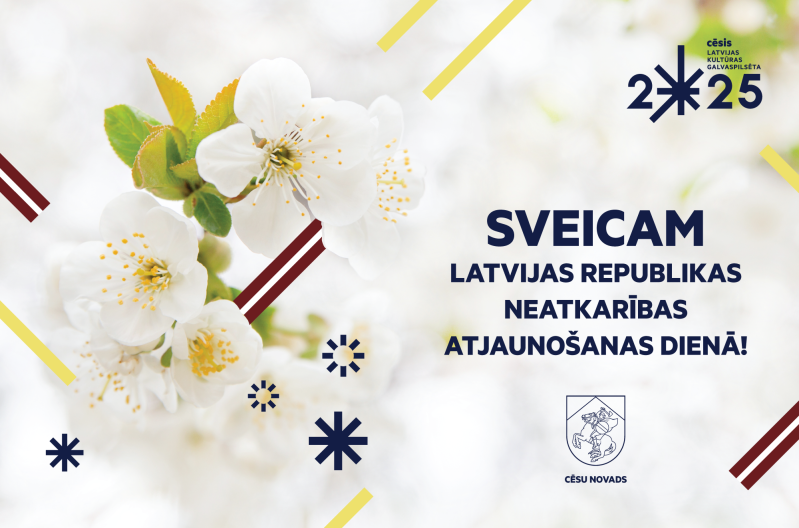 Sveiciens Latvijas Republikas neatkarības atjaunošanas 35. gadadienā
