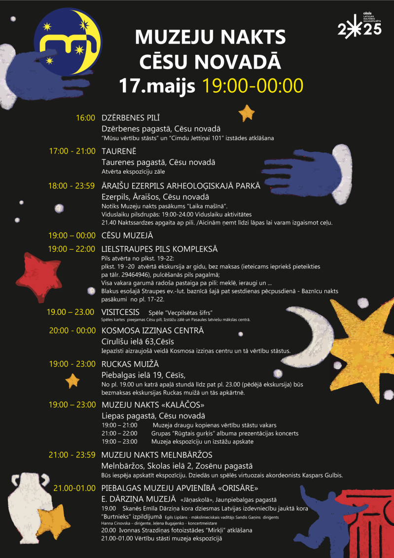 Ienirsti naksnīgā kultūras piedzīvojumā – Muzeju nakts Cēsu novadā!