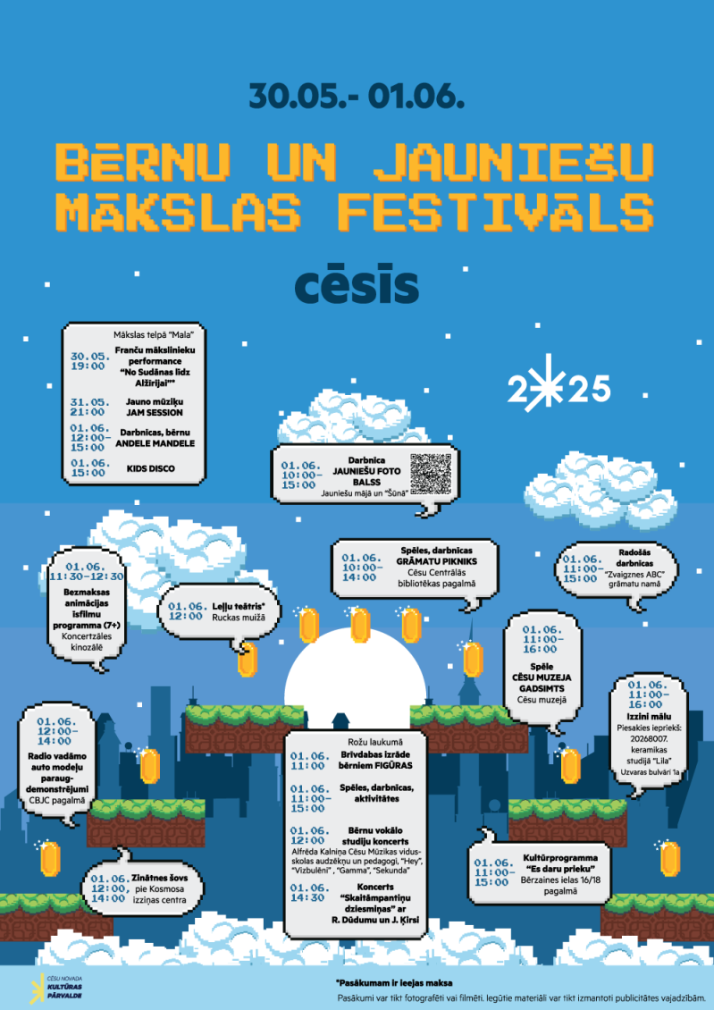 1. jūnijā pirmo reizi Cēsīs notiks bērnu un jauniešu mākslas festivāls!