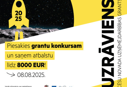 Izsludināts jaunais Cēsu novada uzņēmējdarbības grantu konkurss "Uzrāviens 2025"!