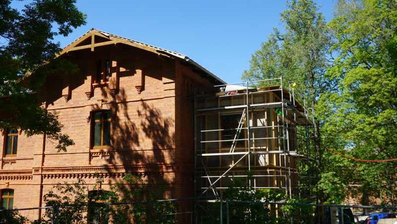 Cēsīs turpinās būvdarbi jaunajā pirmsskolas izglītības iestādē Dārtas ielā 1