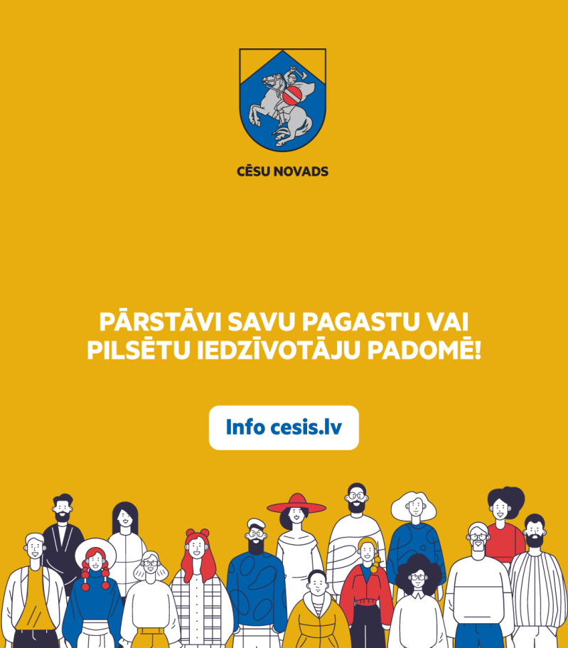 Izsludināta kandidātu pieteikšanās iedzīvotāju padomēm desmit Cēsu novada teritorijās