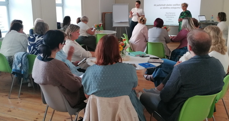 Mācības uzsāk novada vispārizglītojošo skolu vadības komandas