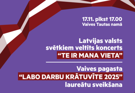 Vaives pagasta iniciatīvas "Labo darbu krātuvīte" laureāti