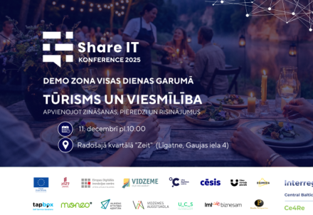 Uzņēmēji un nozaru profesionāļi aicināti uz ShareIT 2025 konferenci "Tūrisms un viesmīlība"