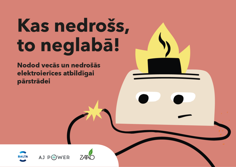 Kas nedrošs – to neglabā! Aicina nodot nedrošās elektroierīces