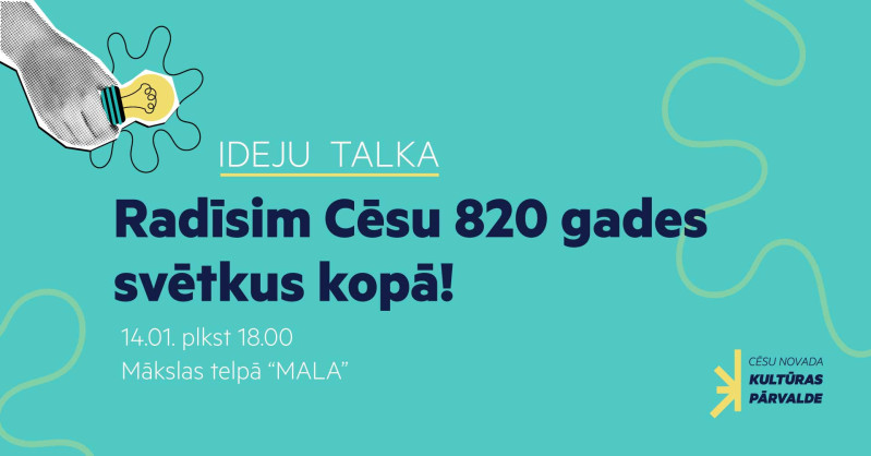 Aicinām uz ideju talku par Cēsu 820 gades svētkiem