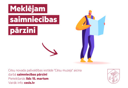 Aicinām darbā saimniecības pārzini