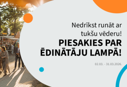 Aicinām Cēsu novada ēdinātājus un dzērienu tirgotājus pieteikties dalībai LAMPĀ 2026!