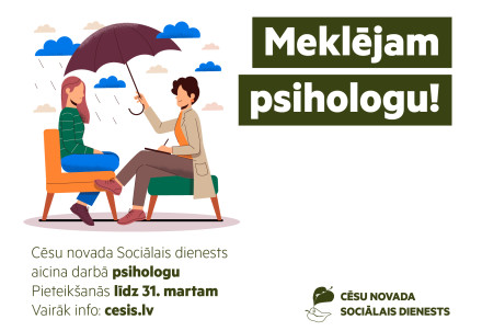 Pievienojies Cēsu novada Sociālā dienesta komandai!