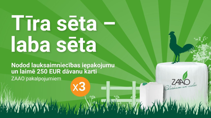 ZAAO rīko akciju "Tīra sēta – laba sēta"