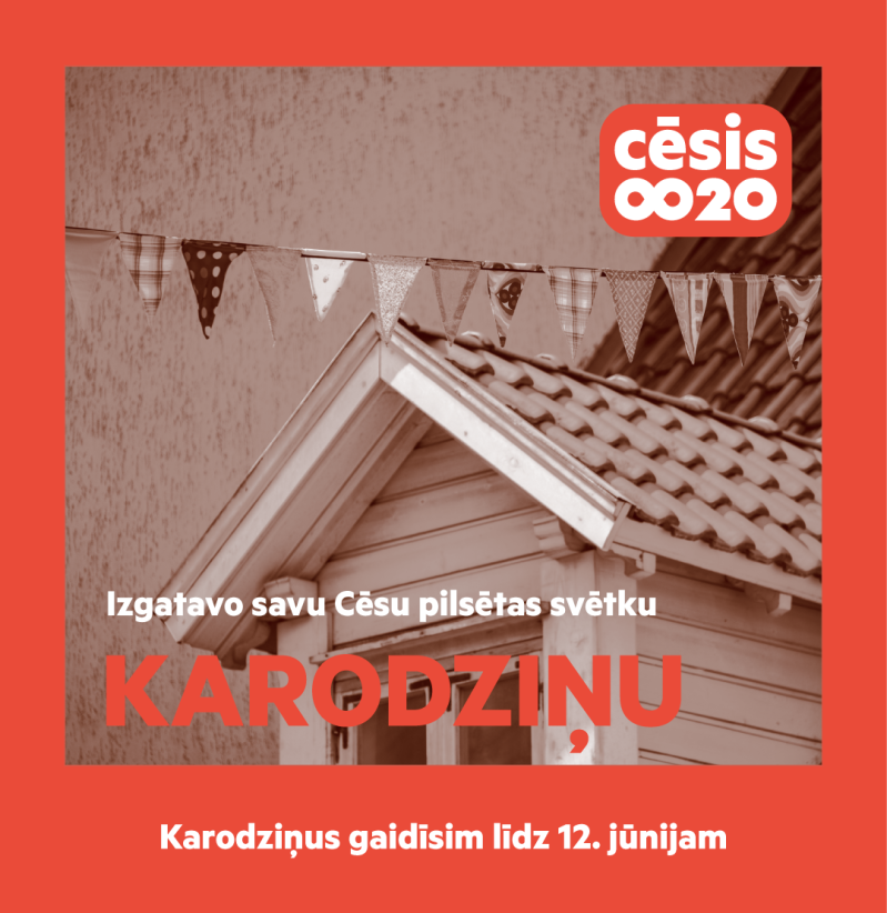 Aicinām piedalīties karodziņu šūšanas akcijā Cēsu 820 gadei