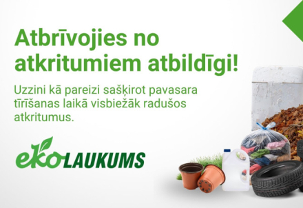 ZAAO aicina atbildīgi atbrīvoties no atkritumiem pavasara sakopšanas darbu laikā