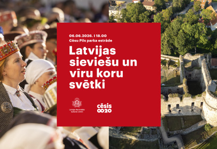 Jūnijā Cēsis pieskandinās Latvijas sieviešu un vīru koru svētki