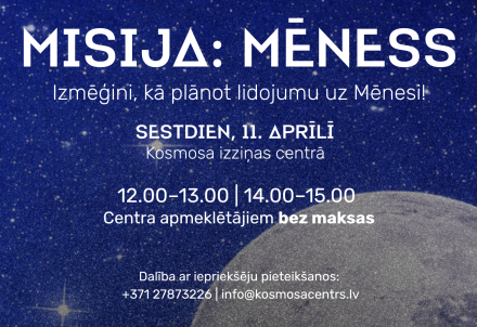 Kosmosa izziņas centrs ielūdz izprast "Artemis II" misiju un stiprināt kritisko domāšanu