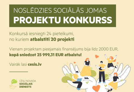 Noslēdzies sociālās jomas projektu konkurss; atbalstīti 20 projekti