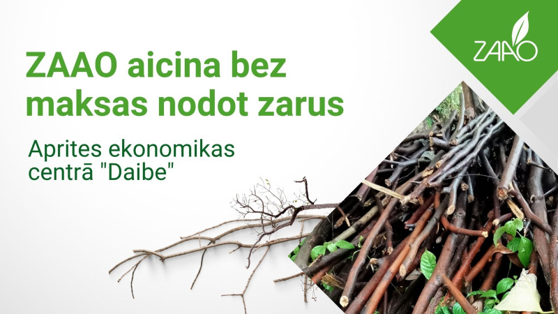 ZAAO aicina bez maksas nodot zarus AEC “Daibe"