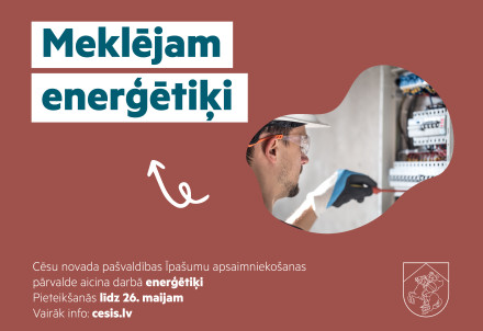 Aicinām darbā enerģētiķi